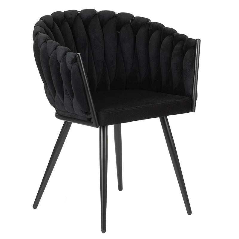 Wave Chair Black - Set van 2 stuks